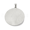 Non-Tarnish 304 Stainless Steel Pendants STAS-P321-03P-3