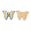 Light Gold Tone Alloy Enamel Pendants ENAM-M059-05KCG-04-1