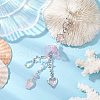 Jellyfish Glass Pendant Decorations HJEW-JM02962-01-2