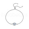 S925 Sterling Silver Evil Eye Link Bracelet AK1290-22-1