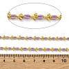 Brass Enamel Link Chains CHC-L050-07G-03-2