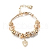 Alloy European Beads Charm Bracelets BJEW-F495-09G-2