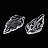Transparent Glass Petal Beads GLAA-N001-18-3