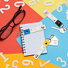 PU Leather & Cotton Name Marker Keychain AJEW-WH0514-029-7