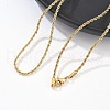 304 Stainless Steel Rope Chain Necklaces X-NJEW-F226-03G-02-3