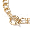 3Pcs 3 Colors Ocean Theme Aluminium Twisted Curb Chain Bracelets for Women BJEW-JB11650-5