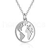 Non-Tarnish 201 Stainless Steel Pendant Necklaces NJEW-T009-JN136-40-1-1