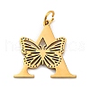 Ion Plating(IP) 201 Stainless Steel Pendants STAS-N103-184G-A-1