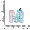 Transparent Epoxy Resin Pendants CRES-XCP0001-32M-3