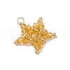 Handmade Imitate Austrian Crystal Star Pendants PALLOY-MZ00622-4