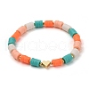 Handmade Polymer Clay Beads Bracelets Set BJEW-TA00043-01-11