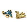 304 Stainless Steel Enamel Pendants STAS-D369-21G-2