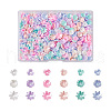 480Pcs 18 Styles Resin Imitation Pearl Bead Caps RESI-TA0001-50-1