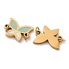 304 Stainless Steel Enamel Connector Charms STAS-U061-24G-A-2