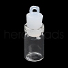 Clear Glass Wishing Bottle Pendants GLAA-A010-01K-1