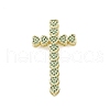 Real 18K Gold Plated Brass with Glass Pendants KK-A209-17G-2