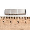304 Stainless Steel Snap Lock Clasps STAS-U055-02B-P-3