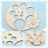AHADERMAKER 2Pcs 2 Styles Wood Measuring Tool for Toy Car Tire TOOL-GA0001-92-4