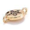 Brass Micro Pave Clear Cubic Zirconia Beads Links Connectors X-ZIRC-M114-35G-3
