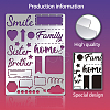 Custom Family Theme Stainless Steel Cutting Dies Stencils DIY-WH0289-018-2