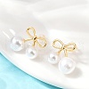 Brass Stud Earrings EJEW-F376-01G-4