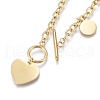 304 Stainless Steel Pendant Necklaces NJEW-K120-12G-3