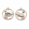 Chinese Style Alloy Pendants RESI-R431-04B-RS-2
