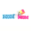 Mother's Day Theme DIY Pendant Silicone Molds DIY-P053-05-2