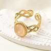 304 Stainless Steel Cuff Rings for Women RJEW-U062-02A-01G-2