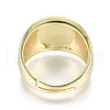 Adjustable Brass Enamel Finger Rings RJEW-T016-15G-NF-3