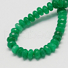 Natural Jade Bead Strands G-R168-6x4mm-08-2