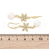 Brass Micro Pave Clear Cubic Zirconia Dangle Earrings EJEW-F362-05G-3