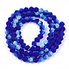 Imitate Austrian Crystal Bicone Frosted Glass Beads Strands EGLA-A039-T6mm-MB06-2