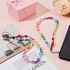 Gorgecraft 2Pcs Resin Beaded Mobile Phone Lanyard Wrist Strap HJEW-GF0001-47B-4