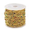 Brass Flat Round & Bar Link Chains CHC-C001-10G-3