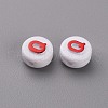 Opaque White Acrylic Beads MACR-N008-45-3