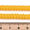 Opaque Spray Painted Glass Beads GLAA-ZX008-6mm-18K-4