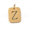 304 Stainless Steel Charms STAS-R001-01G-Z-1