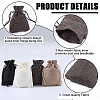Beebeecraft 4 Colors Polyester Imitation Burlap Packing Pouches Drawstring Bags ABAG-BBC0001-04A-6