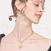 HOBBIESAY 24Pcs 6 Style Spray Painted Glass Pendants GLAA-HY0001-07-5