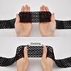 Gorgecraft 5M Flat Black Color Polyester Wave Elastic Cord OCOR-GF0003-85A-3