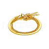 Stylish Stainless Steel Triple-layer Bracelets HN0595-2-3