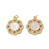 Brass Micro Pave Cubic Zirconia Pendants KK-U070-17B-G-1