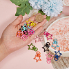 26Pcs 13 Colors Zinc Alloy Swivel Lobster Claw Clasps PALLOY-CJ0001-131-5