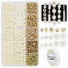 DIY ABS Plastic Pearl & CCB Plastic Beads Stretch Bracelets Making Kits DIY-YW0011-67-1