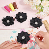 CHGCRAFT 10Pcs Flower Handmade Woven Costume Accessories DIY-CA0006-35-3