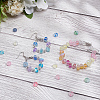 ARRICRAFT 200Pcs 10 Colors Frosted Transparent Glass Beads FGLA-AR0001-03-3