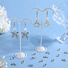 SOFPLATE 24 Pairs 2 Colors Brass Earring Hooks KK-SP0001-40-4