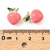 Fruit Brass Enamel Pendants KK-M324-04E-G-3