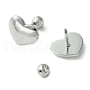 304 Stainless Steel Ear Studs EJEW-Q801-01P-2